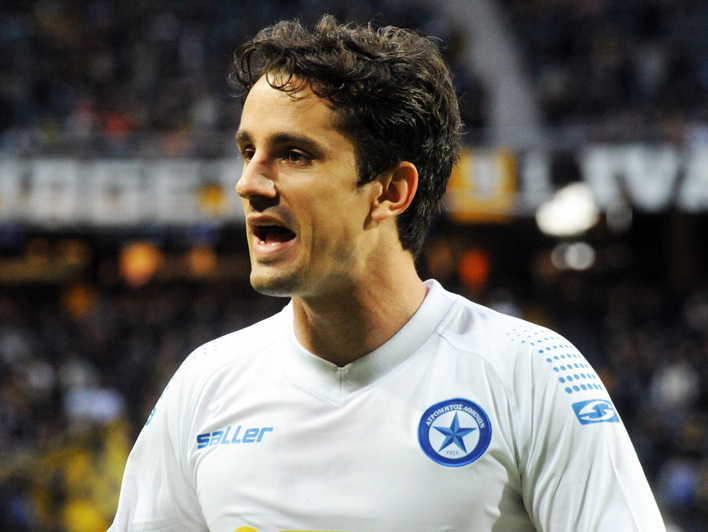 Ritratto del calciatore Marcelo Leite Pereira in maglia rossazzurra del Calcio Catania — Licenza: Pubblico Dominio (Scadenza termini d'autore) — Crediti: Wikimedia Commons Contributors