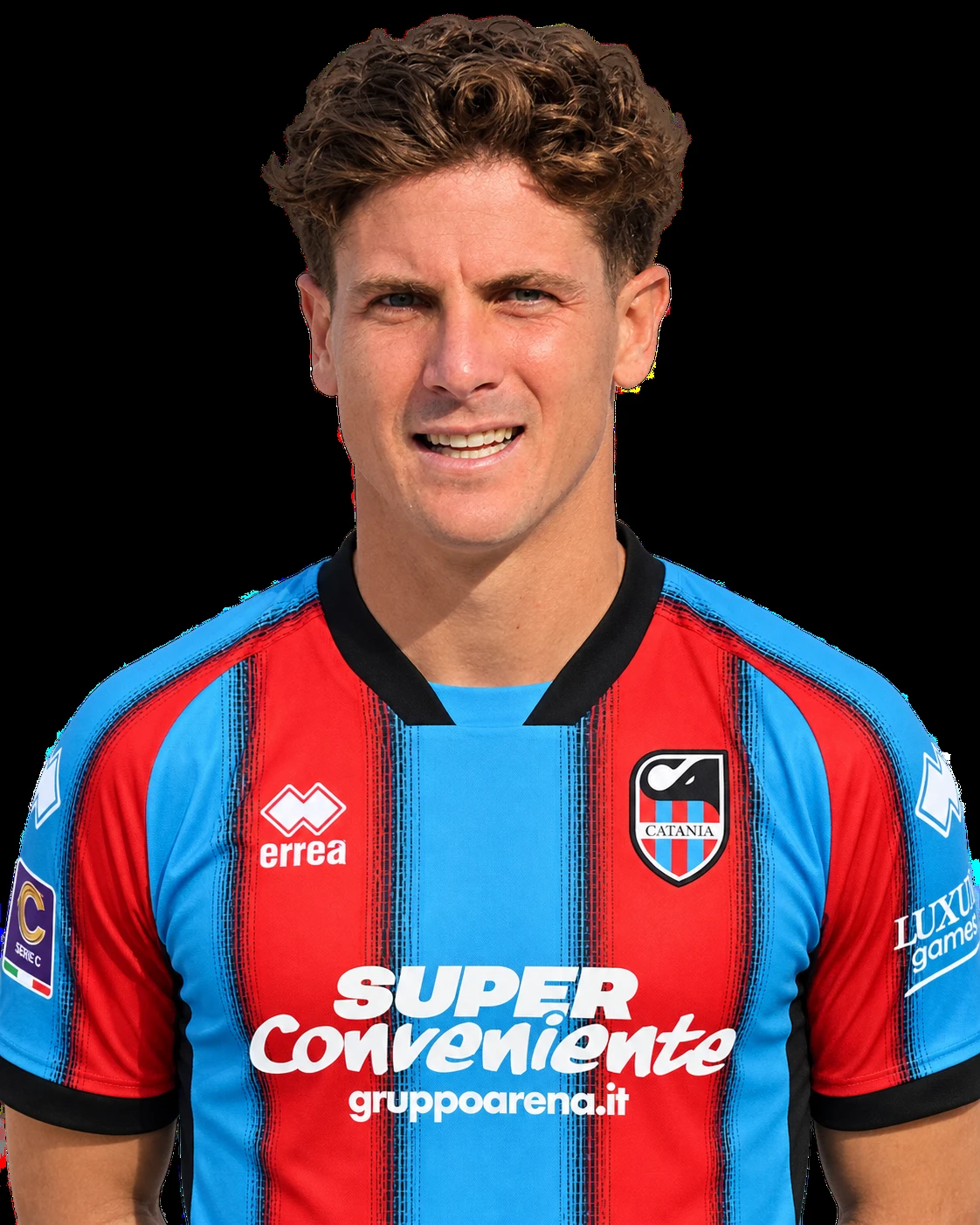 Fototessera ufficiale di Gabriel Lunetta con la maglia rossazzurra del Catania — Licenza: Creative Commons CC BY-SA 4.0 — Crediti: Archivio Storico Calcio Catania