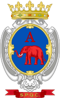 Stemma araldico classico della tradizione del Calcio Catania