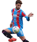 Ritratto del calciatore Marco Chiarella in maglia rossazzurra del Calcio Catania — Licenza: Creative Commons CC BY-SA 4.0 — Crediti: Archivio Storico Calcio Catania