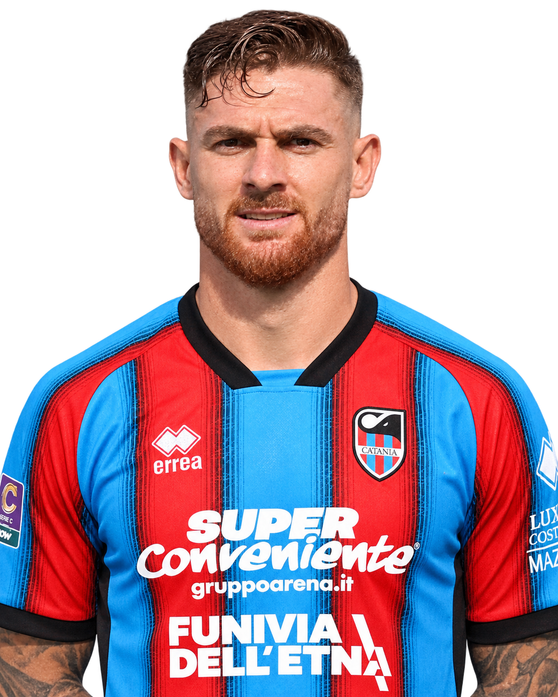 Ritratto del calciatore Alessandro Celli in maglia rossazzurra del Calcio Catania — Licenza: Creative Commons CC BY-SA 4.0 — Crediti: Archivio Storico Calcio Catania