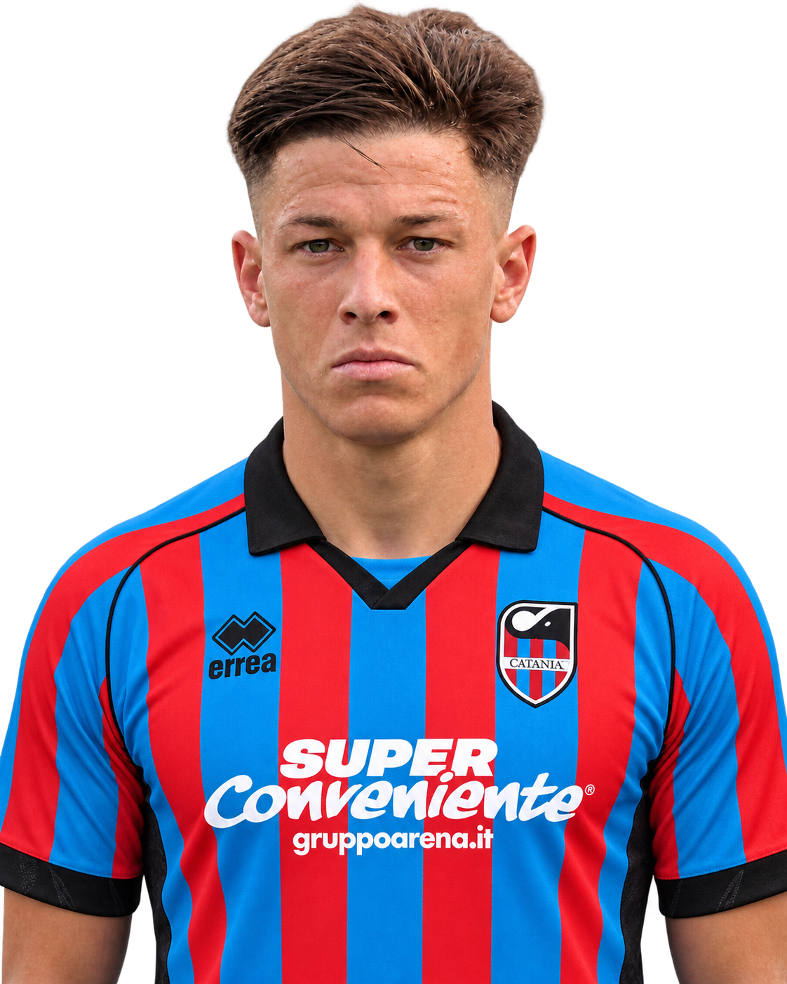 Ritratto del calciatore Alex Rolfini in maglia rossazzurra del Calcio Catania — Licenza: Creative Commons CC BY-SA 4.0 — Crediti: Archivio Storico Calcio Catania