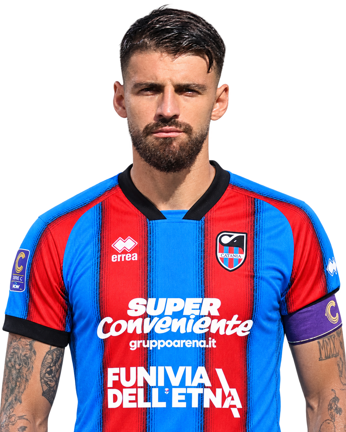 Ritratto del calciatore Matteo Di Gennaro in maglia rossazzurra del Calcio Catania — Licenza: Creative Commons CC BY-SA 4.0 — Crediti: Archivio Storico Calcio Catania
