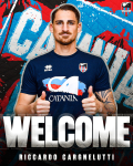 Ritratto del calciatore Riccardo Cargnelutti in maglia rossazzurra del Calcio Catania — Licenza: Pubblico Dominio Italia (Art. 92 L. 633/1941 - >20 anni) — Crediti: Archivio Storico Calcio Catania