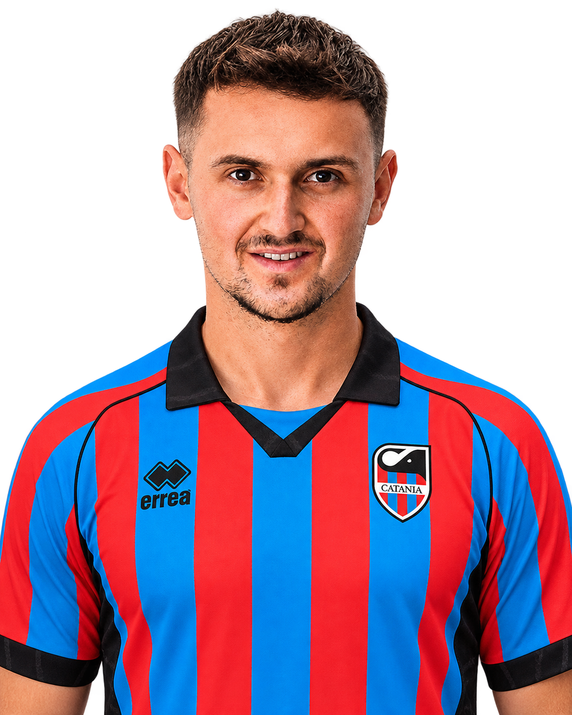 Ritratto del calciatore Luca Alessandro Mihai in maglia rossazzurra del Calcio Catania — Licenza: Creative Commons CC BY-SA 4.0 — Crediti: Archivio Storico Calcio Catania