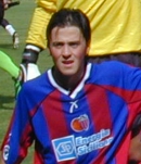 Ritratto del calciatore Fabio Gatti in maglia rossazzurra del Calcio Catania — Licenza: Creative Commons CC BY-SA 4.0 — Crediti: Archivio Storico Calcio Catania