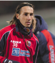 Ritratto del calciatore Francesco Millesi in maglia rossazzurra del Calcio Catania — Licenza: Creative Commons CC BY-SA 4.0 — Crediti: Archivio Storico Calcio Catania