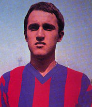 Ritratto del calciatore Pietro Ghedin in maglia rossazzurra del Calcio Catania — Licenza: Creative Commons CC BY-SA 4.0 — Crediti: Archivio Storico Calcio Catania