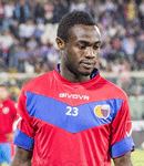 Ritratto del calciatore Kingsley Boateng in maglia rossazzurra del Calcio Catania — Licenza: Creative Commons CC BY-SA 4.0 — Crediti: Archivio Storico Calcio Catania