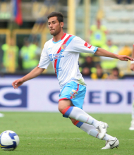 Ritratto del calciatore Andrea D'amico in maglia rossazzurra del Calcio Catania — Licenza: Creative Commons CC BY-SA 4.0 — Crediti: Archivio Storico Calcio Catania
