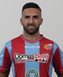 Ritratto del calciatore Giuseppe Rizzo in maglia rossazzurra del Calcio Catania — Licenza: Creative Commons CC BY-SA 4.0 — Crediti: Archivio Storico Calcio Catania