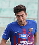 Ritratto del calciatore Luca Moro in maglia rossazzurra del Calcio Catania — Licenza: Creative Commons CC BY-SA 4.0 — Crediti: Archivio Storico Calcio Catania