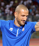 Ritratto del calciatore Gianluca Litteri in maglia rossazzurra del Calcio Catania — Licenza: Creative Commons CC BY-SA 4.0 — Crediti: Archivio Storico Calcio Catania