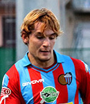 Ritratto del calciatore Enrico Piovanello in maglia rossazzurra del Calcio Catania — Licenza: Creative Commons CC BY-SA 4.0 — Crediti: Archivio Storico Calcio Catania