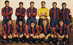 Rosa e formazione del Calcio Catania nella memorabile stagione di Serie A 1960-1961